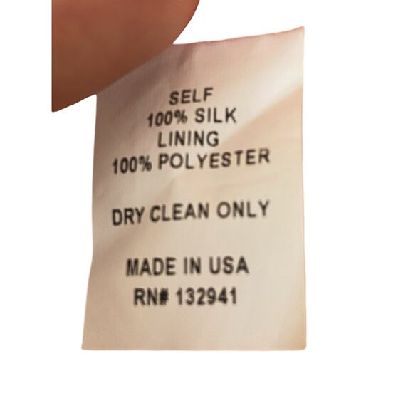 Amanda Uprichard Jasalina Dress Satin 100% Silk Ruched Side Slit Orange Size S - Picture 10 of 10